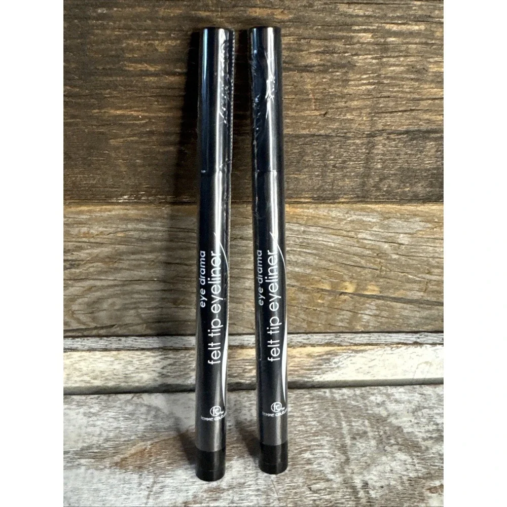 Femme Couture Felt Tip Eyeliner 2 Pack Black Sealed | MSRP = $20